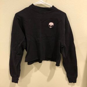 Brandy Melville Cropped Alien Sweater